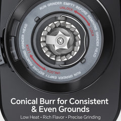 Electric Coffee Grinder with 51 Settings – Conical Burr Coffee Bean Grinder for Espresso & Pour-Over