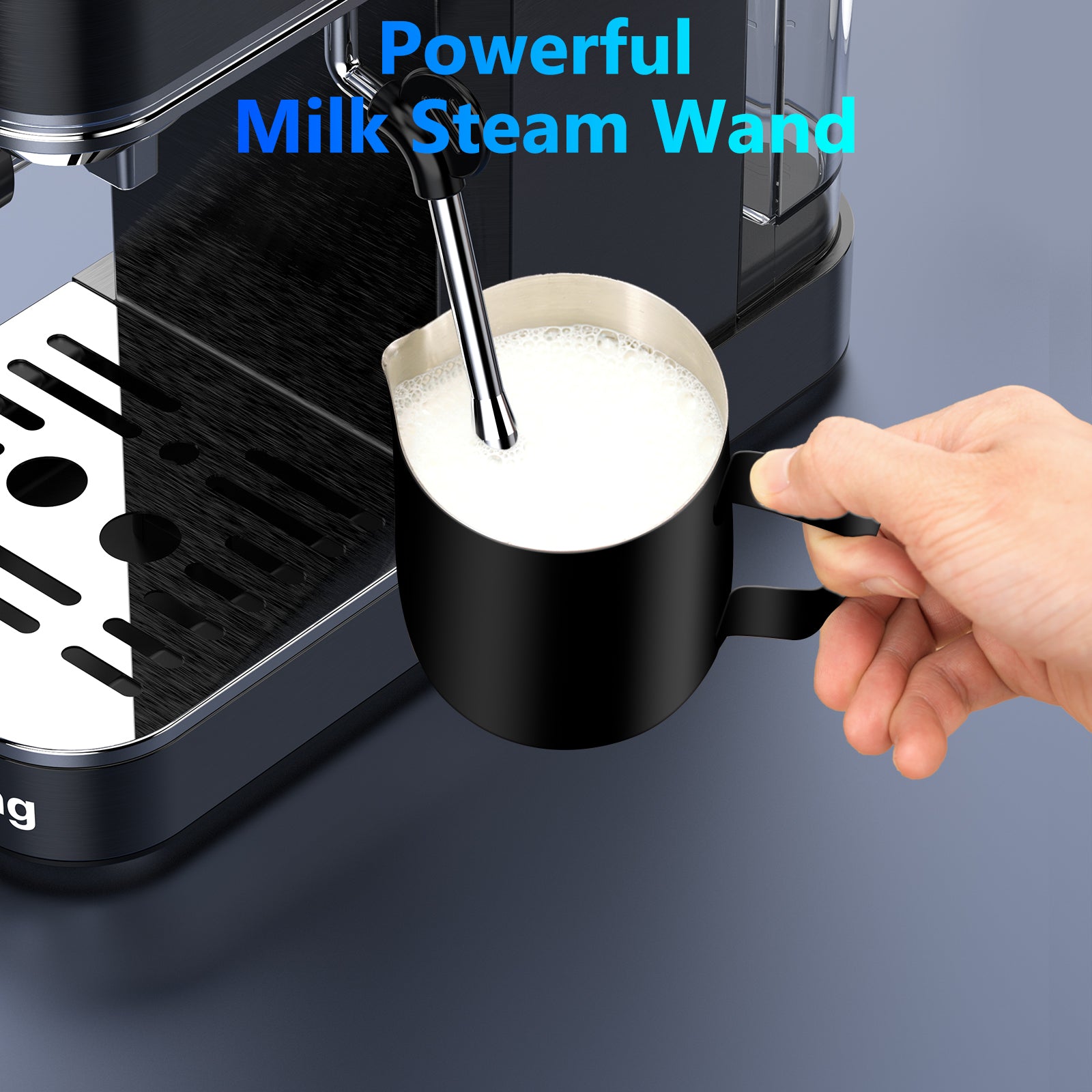 URintells Cuising Espresso Machine 20 Bar,Touch Screen Espresso Maker with Steam Milk Frother,Stainless Steel Expresso Coffee Machine for Cappuccino Latte Cold Brew,1350W Fast Heat Up System