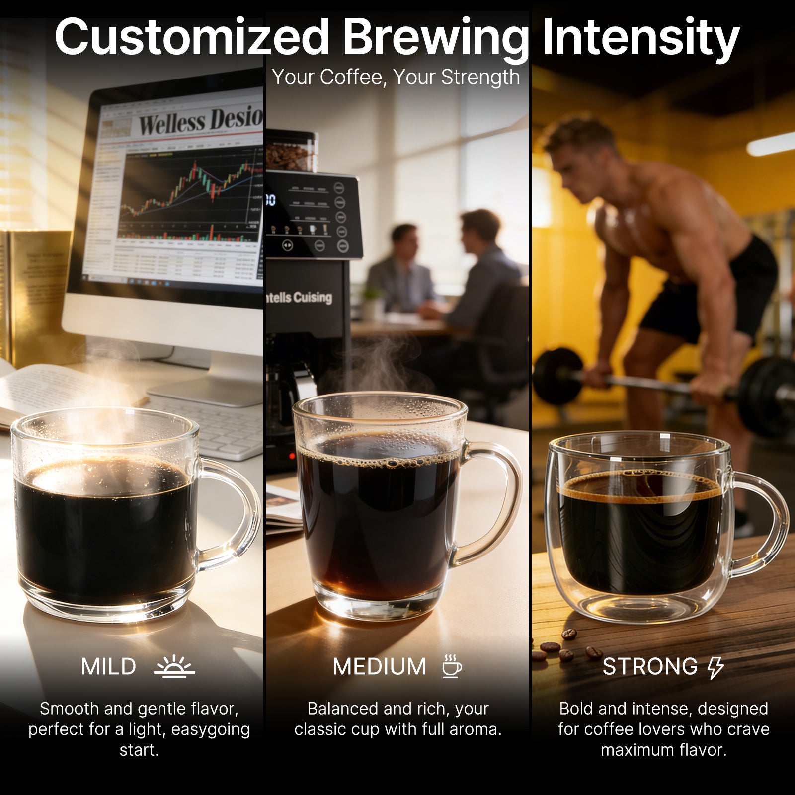 Automatic Drip Coffee Maker with Built-In Grinder & Programmable Timer